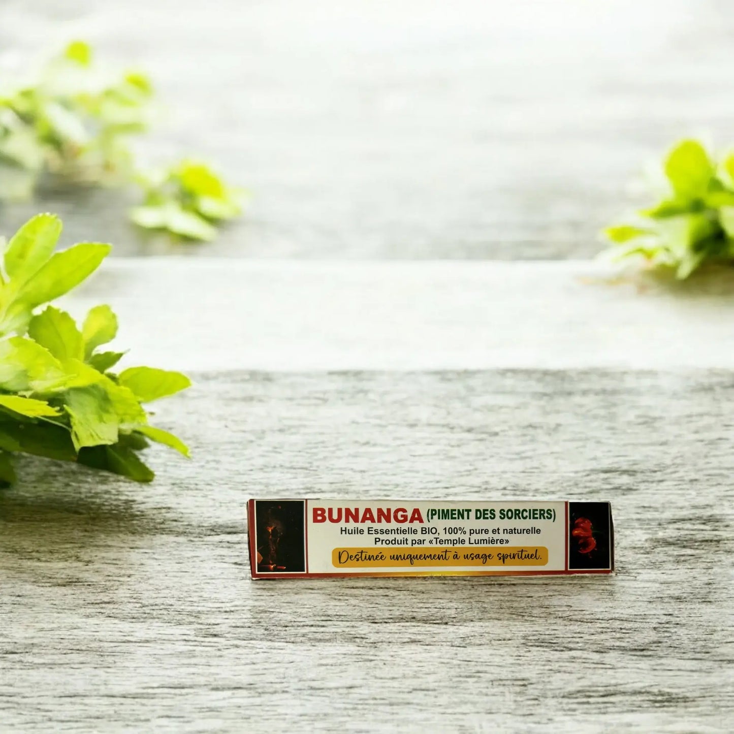 Tranche de la boite d'huile spirituelle Bunanga