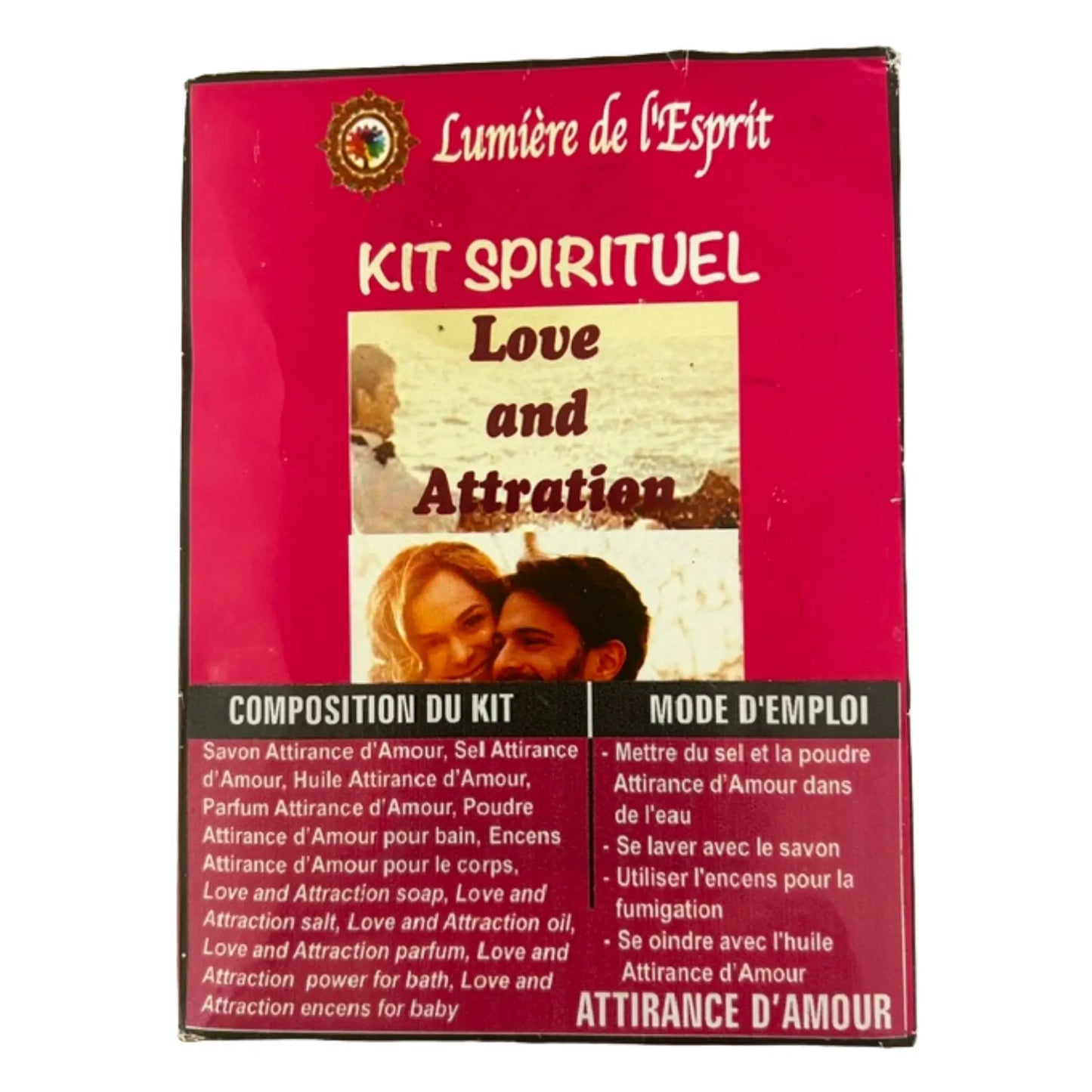 Boite du Kit Love and Attraction vue arrière