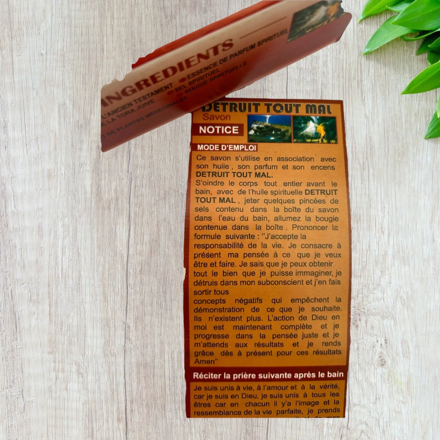 Savon Spirituel Détruit Tout Mal