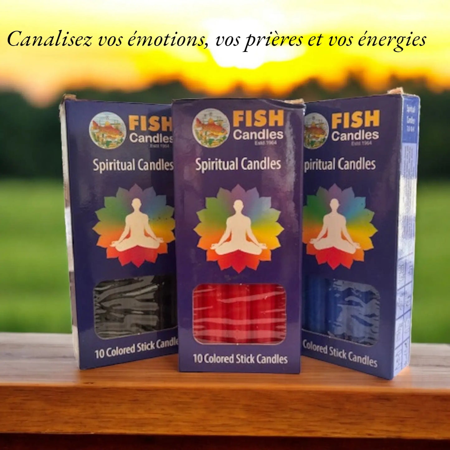 Bougies Spirituelles Couleur - FISH Candles