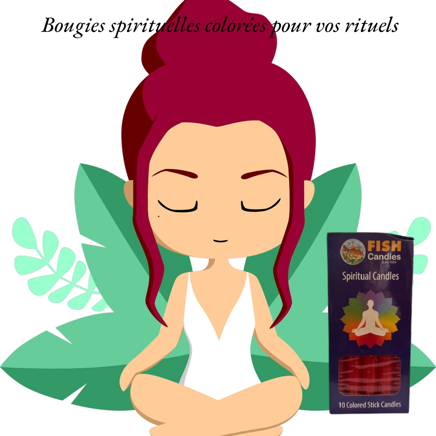 Bougies Spirituelles Couleur - FISH Candles