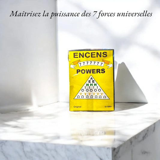 Encens POWERS 7777777, signé Dr ISRA