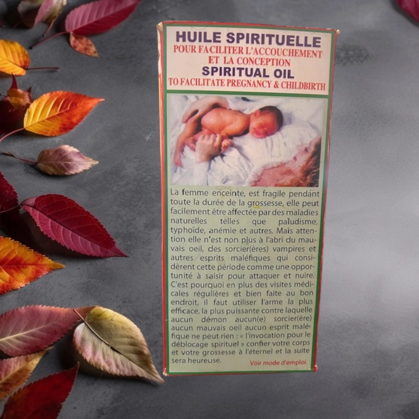 Huile Spirituelle pour faciliter l'Accouchement et la Conception