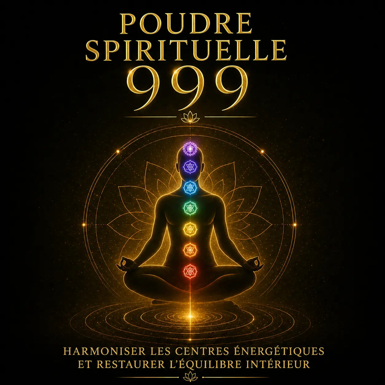 Image qui symbolise l'harmonie des énergies grâce à la poudre 999