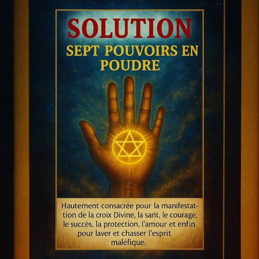 Poudre Spirituelle Solution 777 – Sept Pouvoirs en Poudre