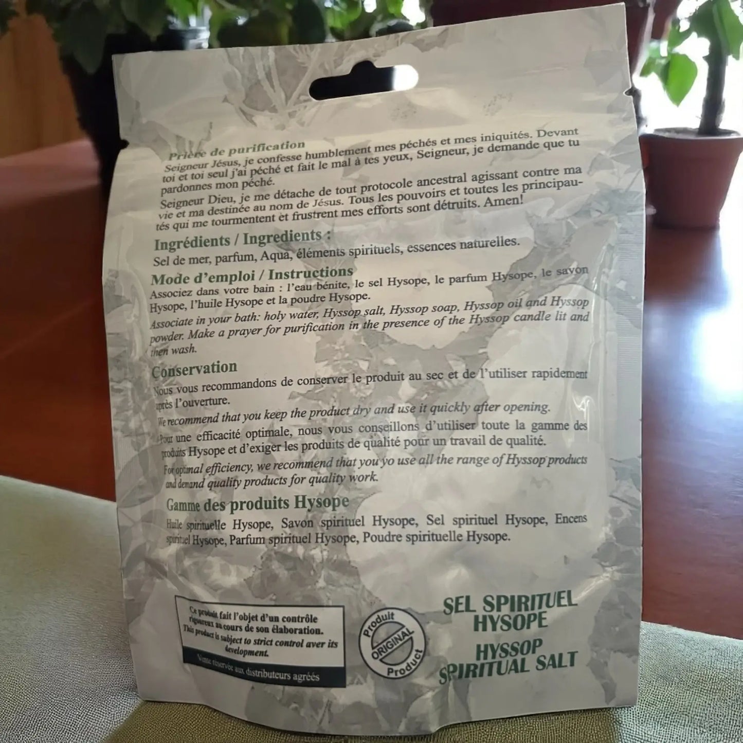 Sel Spirituel Hysope - Energie, Force, Puissance