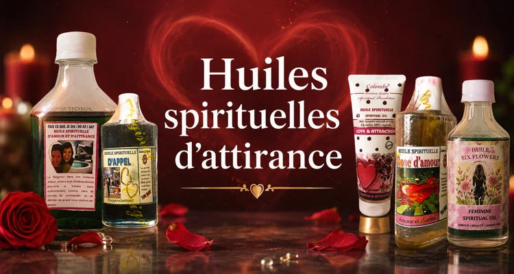 Collection qui regroupe les huiles pour attirer l'Amour