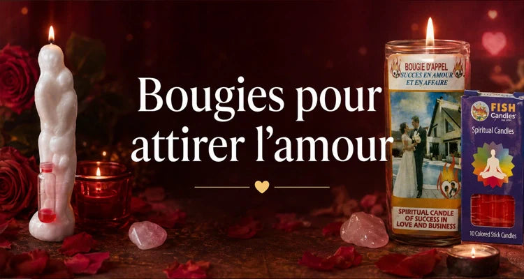 collection des bougies pour attirer l'Amour