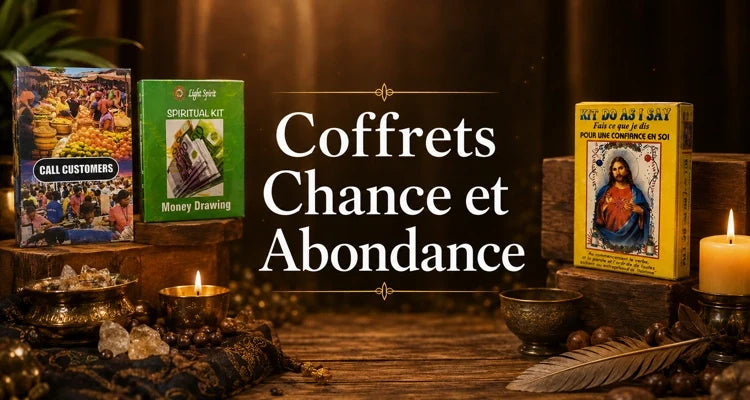 Collection de coffrets et de kit pour attirer la chance et l'abondance