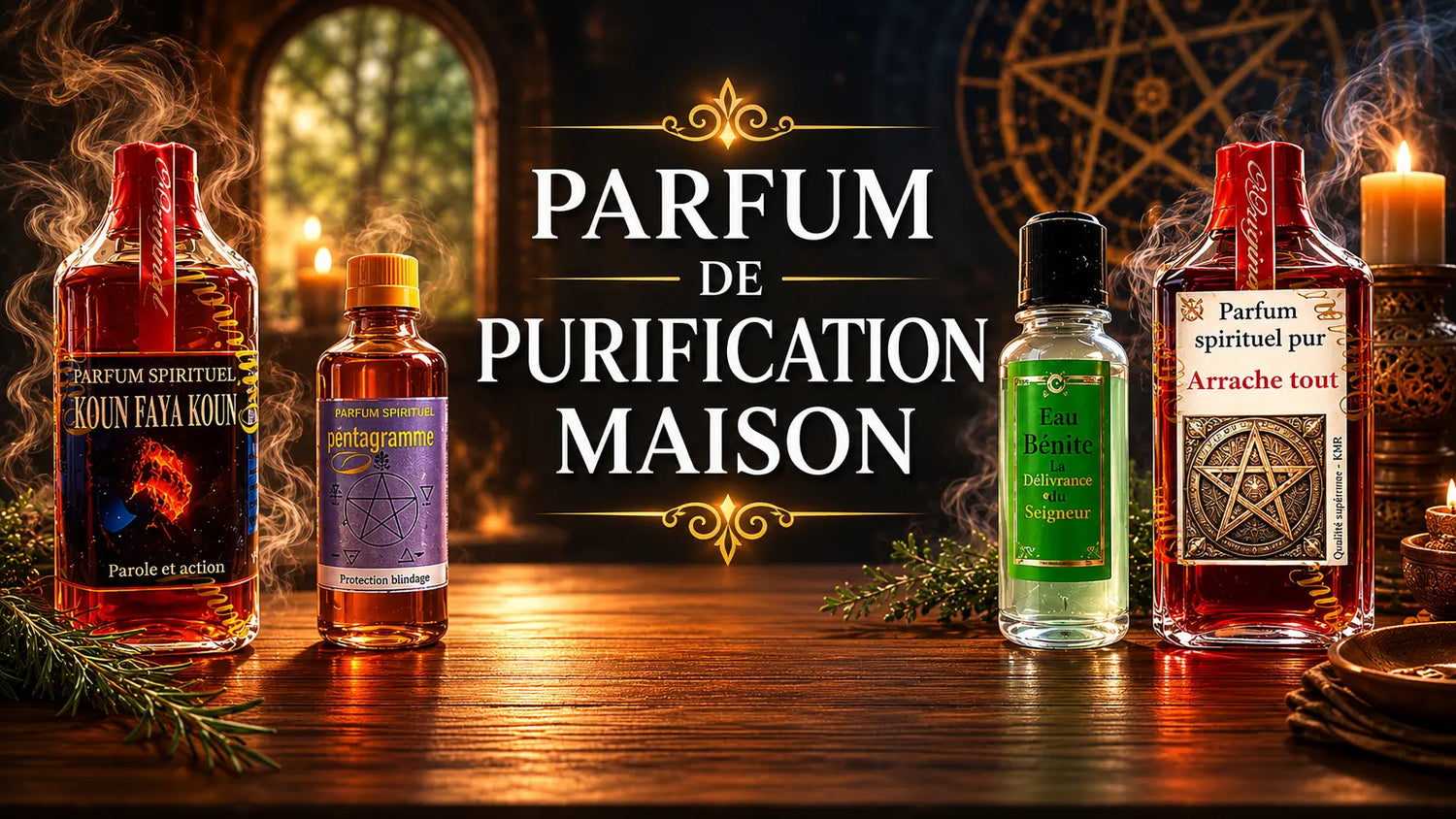 Collection de parfum de purification maison