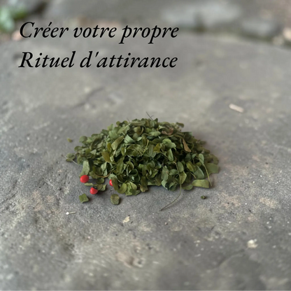 Feuilles séchées d'Abrus Précatorius, Rituel d'Attirance