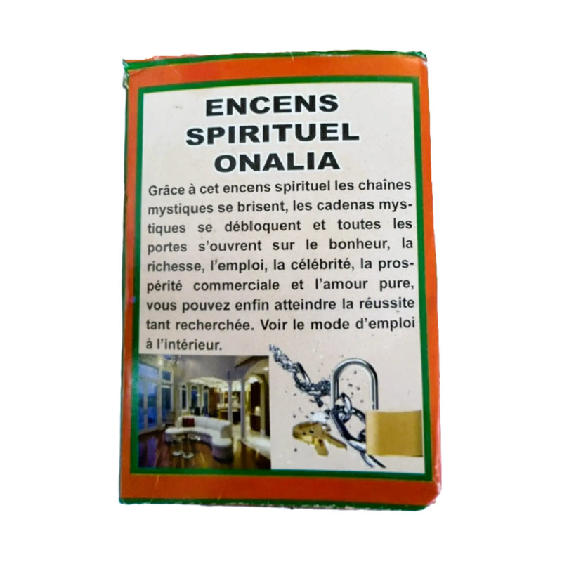 Explication des propriétés de l'encens spirituel Onalia