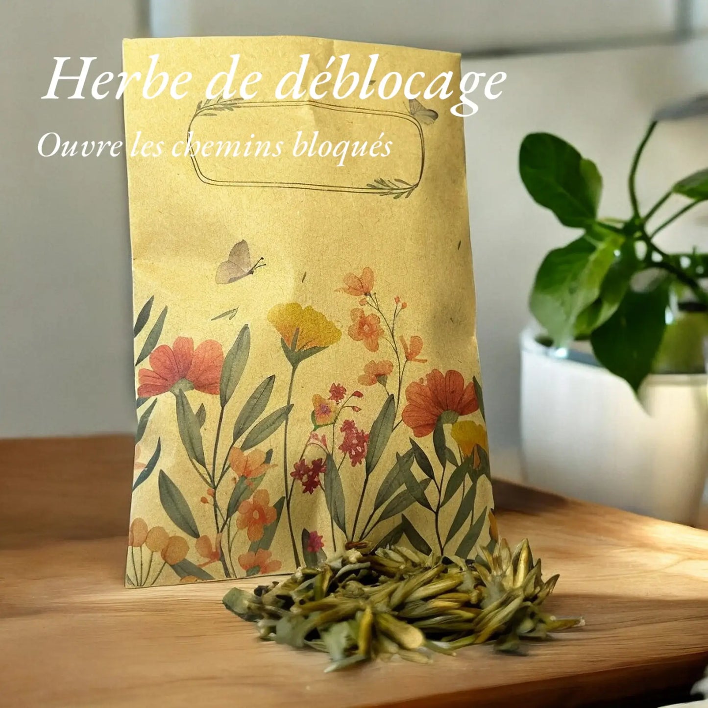 Sachet d'herbe de déblocage pour ouvrir les chemins bloqués