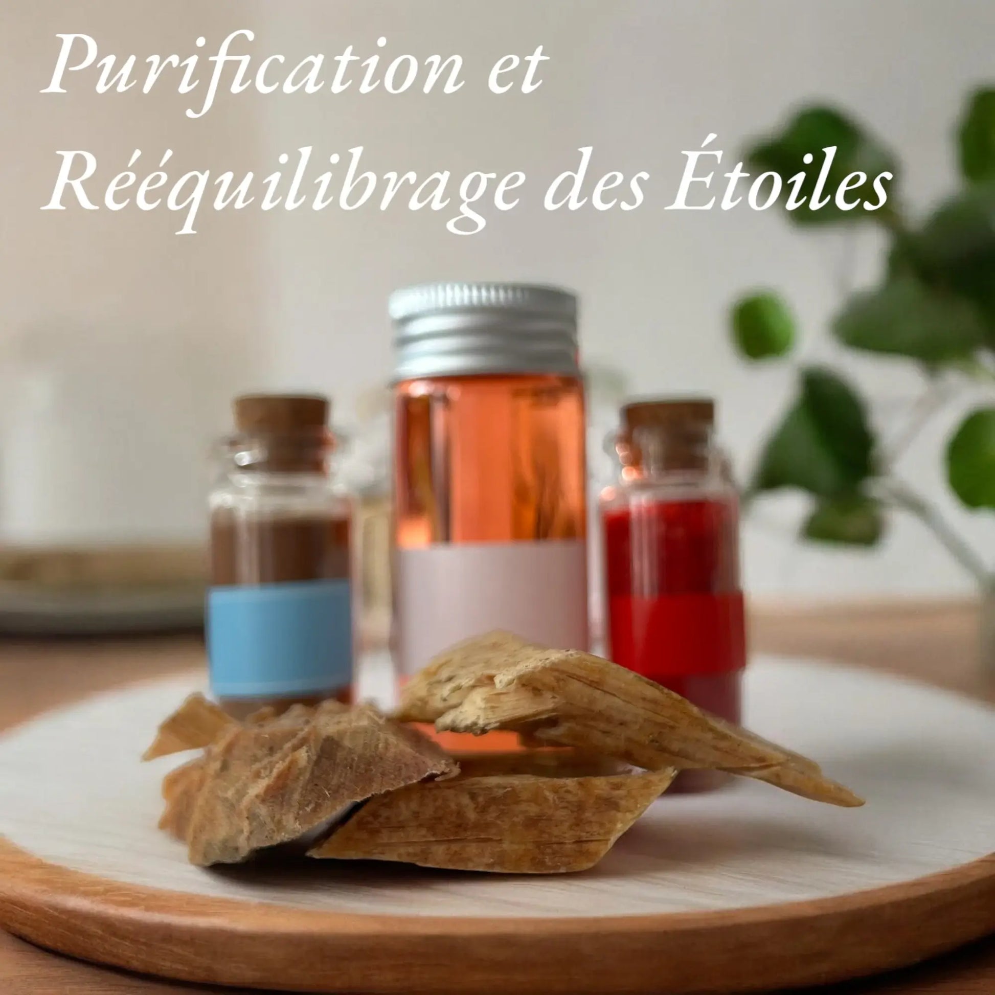 Produits de purification inclus dans le coffret rituel d'Amour