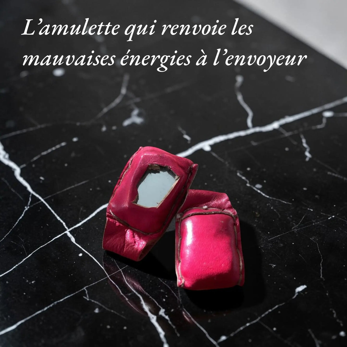 Amulette de Protection & retour à l'envoyeur – 100 % cuir (1 pièce)