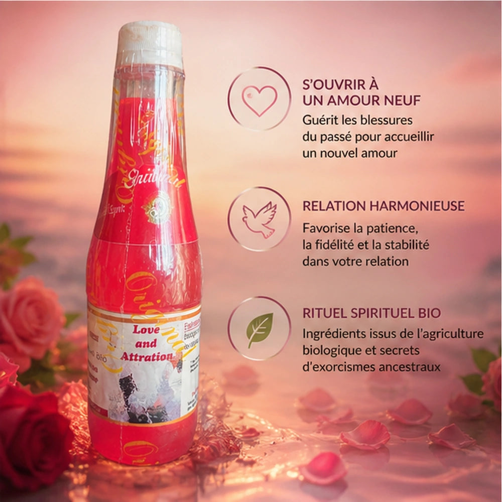 Bain spirituel Love and Attraction pour s’ouvrir à un amour neuf, favoriser une relation harmonieuse et renforcer son magnétisme affectif