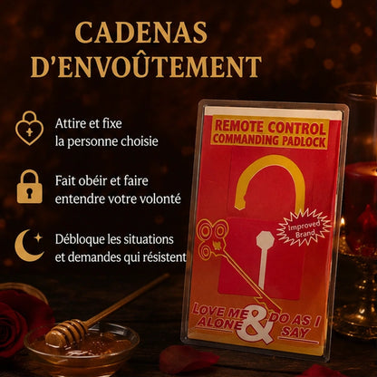 Cadenas d’envoûtement dans une ambiance rituelle, avec bénéfices pour fixer un lien et débloquer une situation.