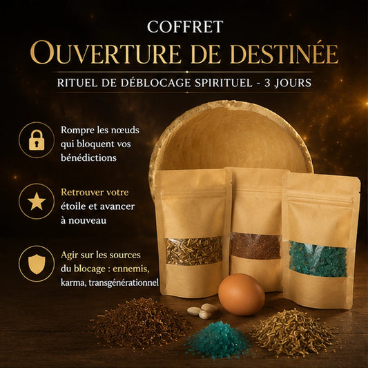 Coffret Ouverture des Chemins – Rituel de Déblocage Traditionnel 3 Jours