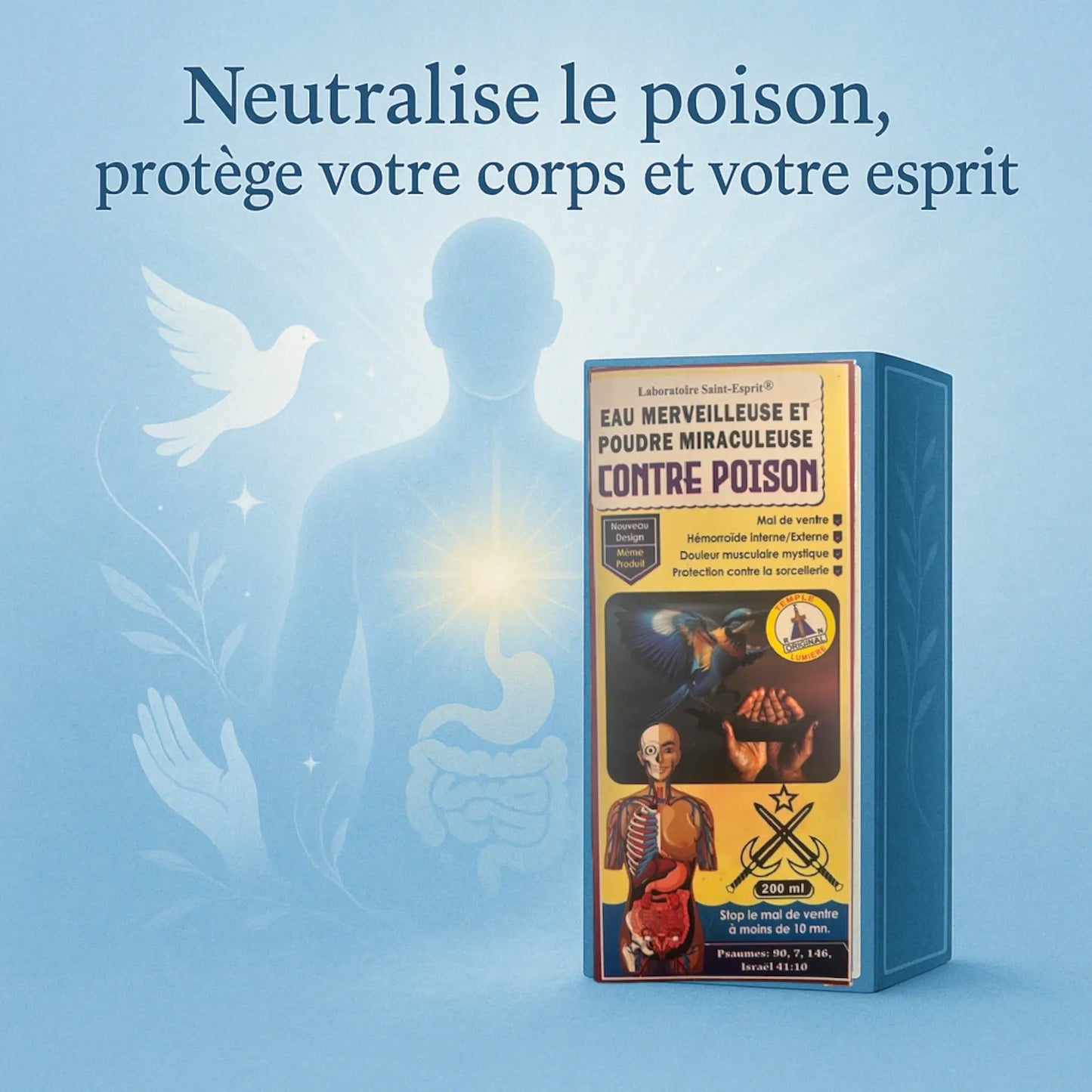 Eau Merveilleuse et Poudre Miraculeuse Contre Poison