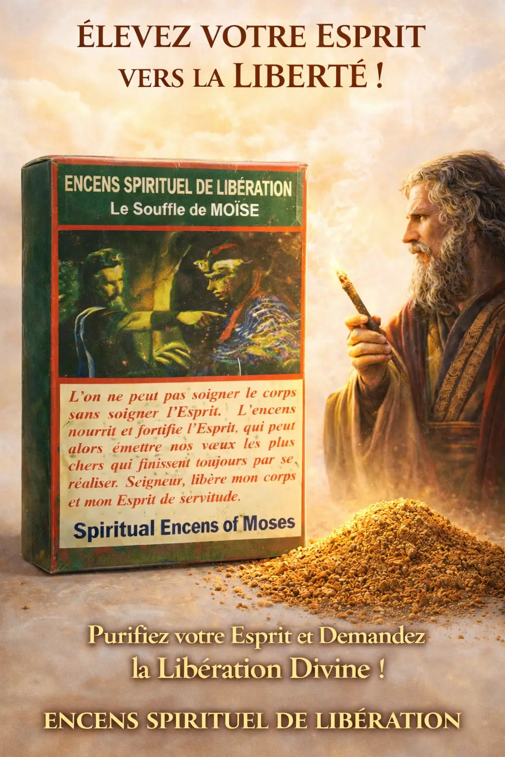 Encens Spirituel de Libération LE SOUFFLE DE MOISE