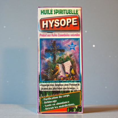 Boite de l'huile spirituelle hysope