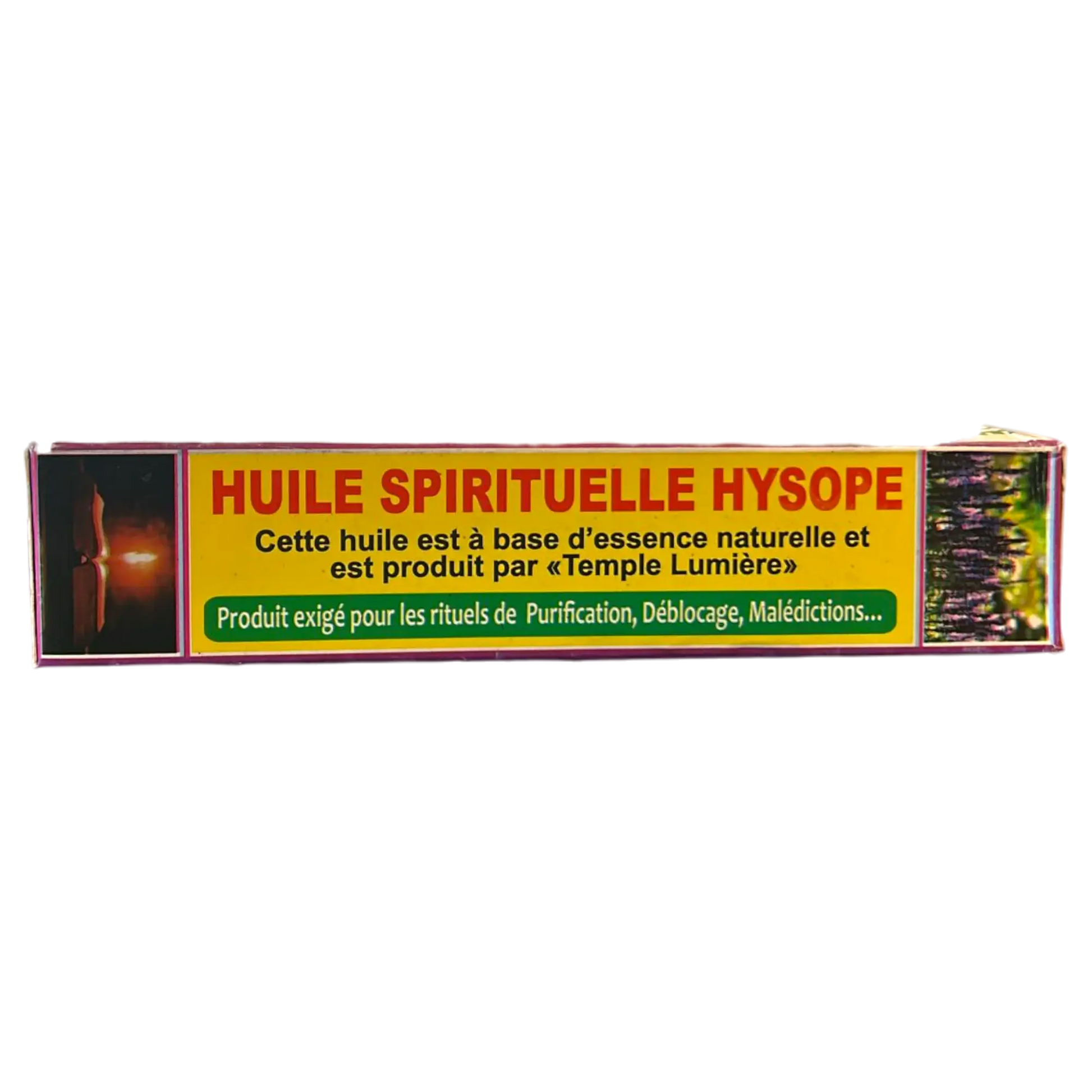 Tranche de la boit d'huile hysope