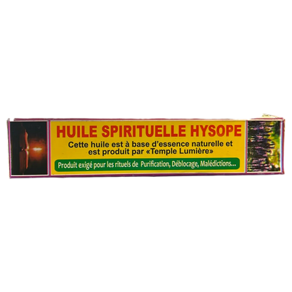 Tranche de la boit d'huile hysope