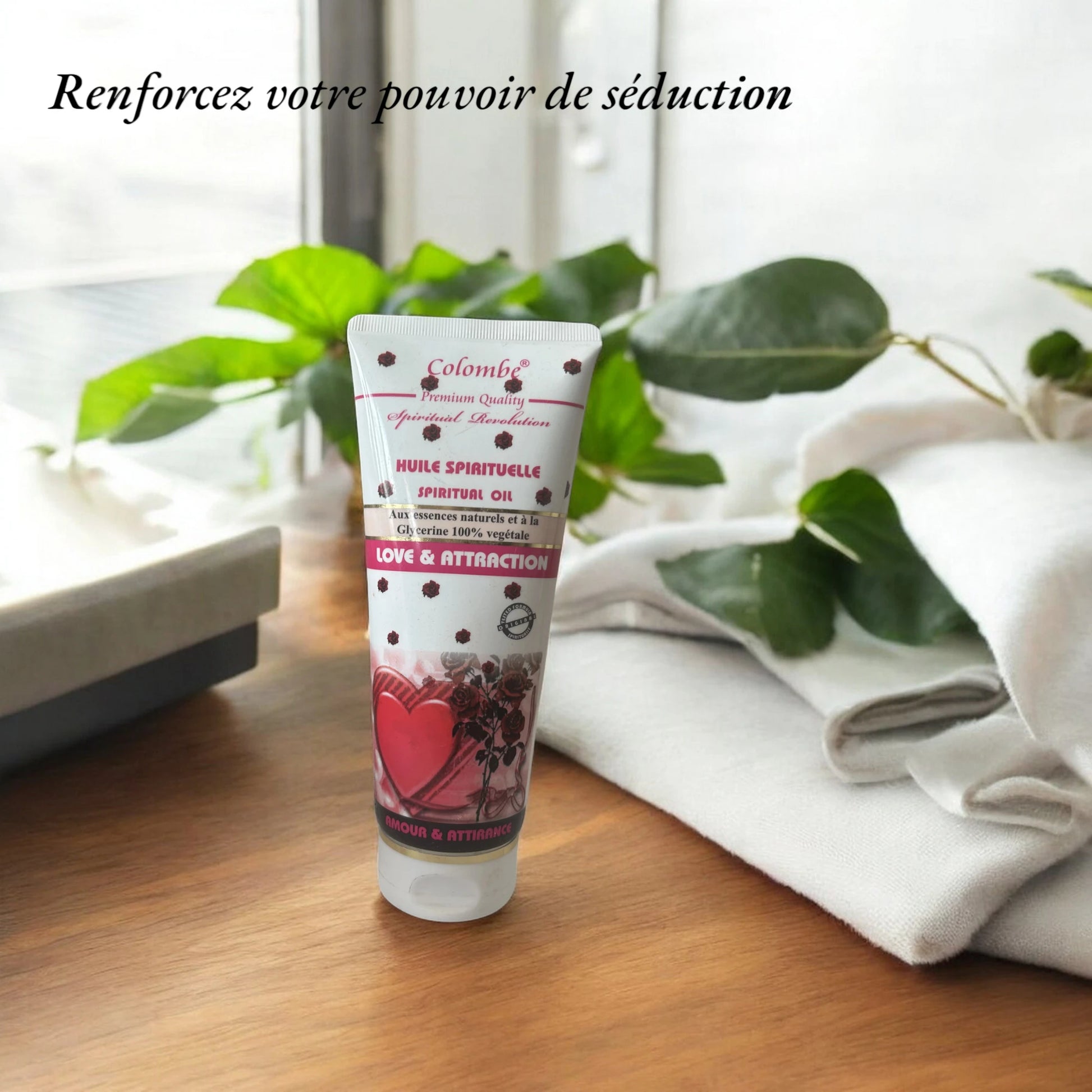 L'huile spirituelle Love and attraction permet de renforcer votre pouvoir de séduction