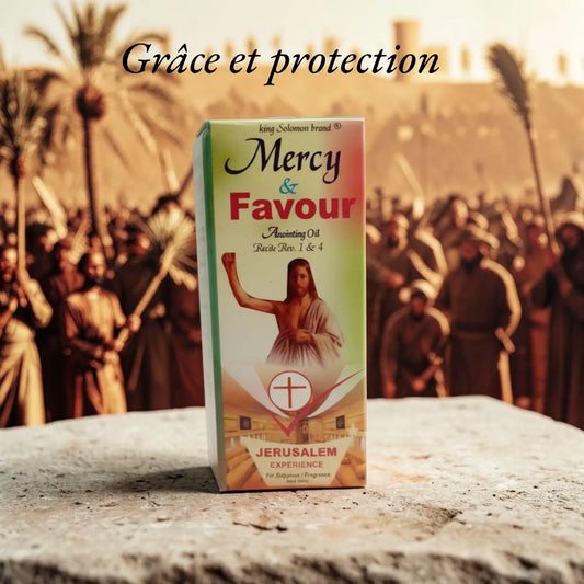 Huile d’onction Mercy & Favour : Grâce et Protection