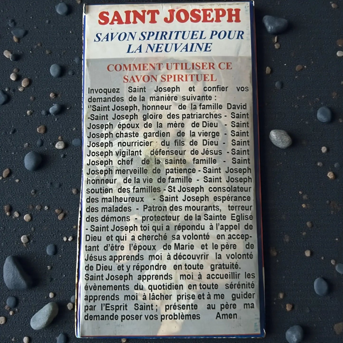 Savon spirituel Saint Joseph - Apaisement, protection et aide divine dans l’épreuve